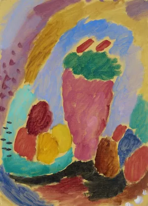 Still life Oil painting by Alexej Von Jawlensky
