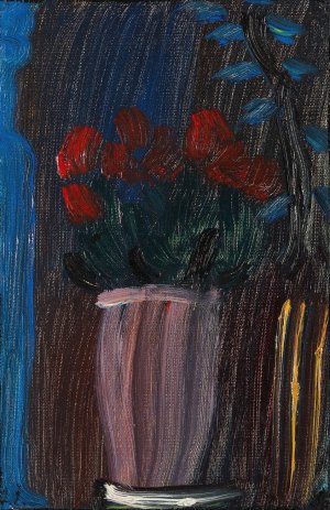 Stillleben; Alpenveilchen Erbluhen by Alexej Von Jawlensky Oil Painting