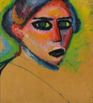 Woman's Face Oil painting by Alexej Von Jawlensky