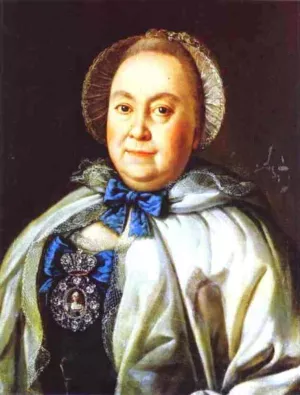 Portrait of Countess M. A. Rumyantzeva painting by Alexey Petrovich Antropov