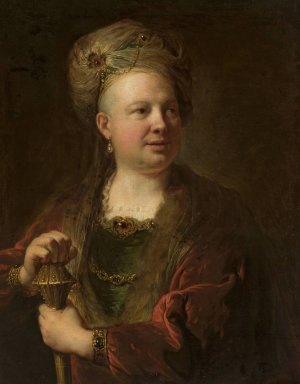 Portrait of a man in an Eastern costume by Alexis Grimou Oil Painting