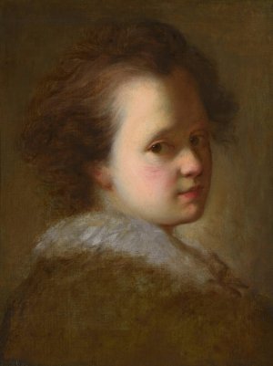 Portrait of a young boy by Alexis Grimou Oil Painting