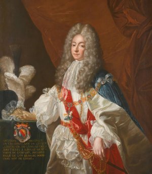 Portrait of antoine nompar de caumont, duke of lauzun by Alexis-Simon Belle Oil Painting