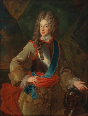 Portrait Of Prince James Francis Edward Stuart, 'The Old Pretender' Oil painting by Alexis Simon Belle