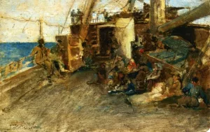 Ritorno da Rio de Janiero Oil painting by Alfonso Hollaender