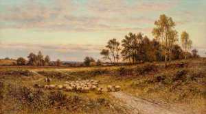 Grasmere, Cumberland by Alfred Augustus Glendening Oil Painting