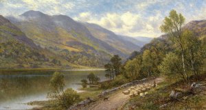 Lyn Gwynant by Alfred Augustus Glendening Oil Painting