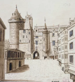 Le grand Chatelet by Alfred Bonnardot Oil Painting