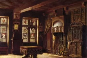 Salle Francis Ier, Cluny Museum by Alfred Bryant Copeland - Oil Painting Reproduction