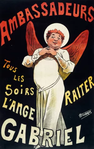 Ambassadeurs, Tous Les Soirs L'ange Gabriel Raiter Oil painting by Alfred Choubrac