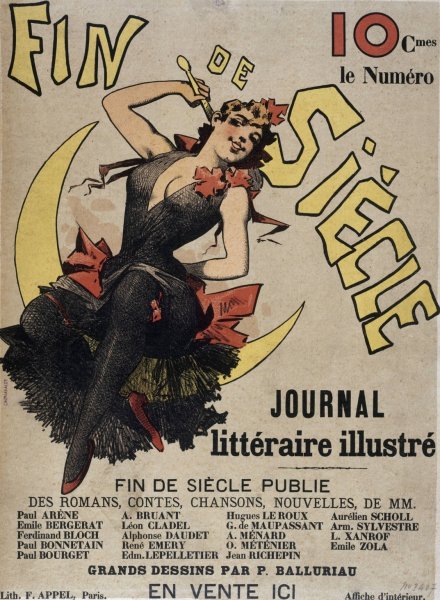 Main Product Photo of Fin De Siecle Journal Litteraire Illustre  Painting by Alfred Choubrac