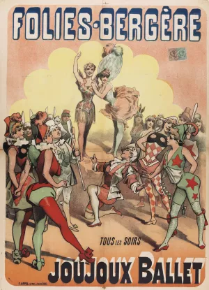 Folies-Bergere Tous Les Soirs Joujoux Ballet by Alfred Choubrac Oil Painting