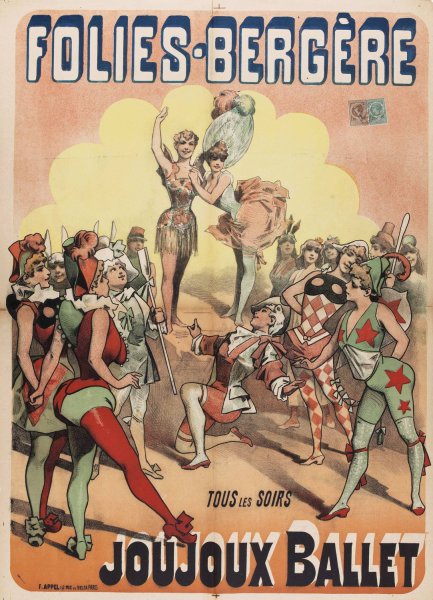 Main Product Photo of Folies-Bergere Tous Les Soirs Joujoux Ballet  Painting by Alfred Choubrac