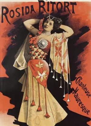 Rosida Ritort Chanteuse Mauresque by Alfred Choubrac Oil Painting