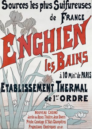 Sources les plus Sulfureuses de France Enghien les Bains by Alfred Choubrac Oil Painting