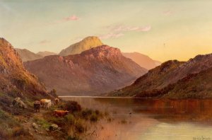 Ben-An, N.B., Scotland by Alfred De Breanski Oil Painting
