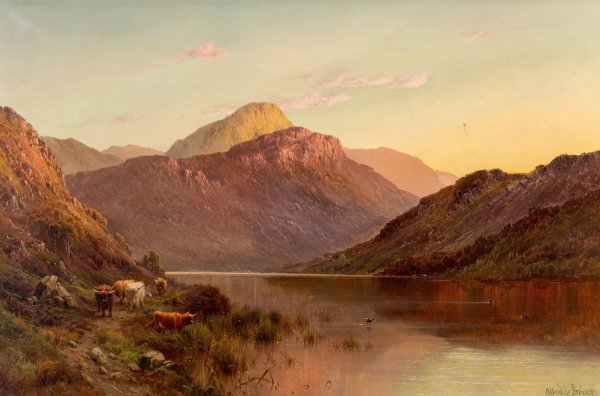 Ben-An, N.B., Scotland by Alfred De Breanski - Hand-Painted Oil Painting Reproduction