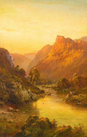The Vale of Ben-Lawers by Alfred De Breanski Oil Painting