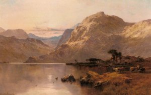Crafnat, North Wales Oil painting by Alfred De Breanski Snr