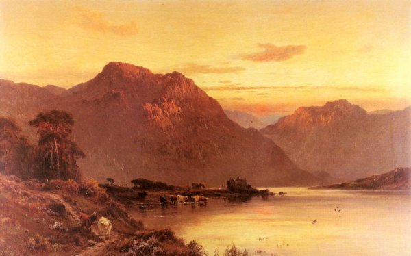 From the Bramber Pass by Alfred De Breanski Snr - Hand-Painted Oil Painting Reproduction