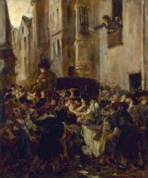 Charlotte Corday Arrested After The Murder Of Marat by Alfred Dehodencq Oil Painting