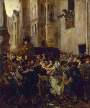Charlotte Corday Arrested After The Murder Of Marat by Alfred Dehodencq Oil Painting