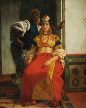 Mariee juive au Maroc by Alfred Dehodencq Oil Painting