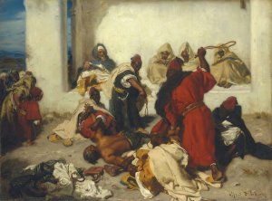 The Captured Thief Oil painting by Alfred Dehodencq