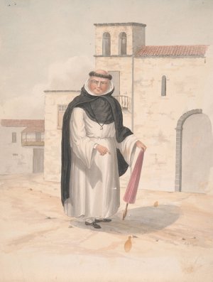 Dominican Friar by Alfred Diston Oil Painting