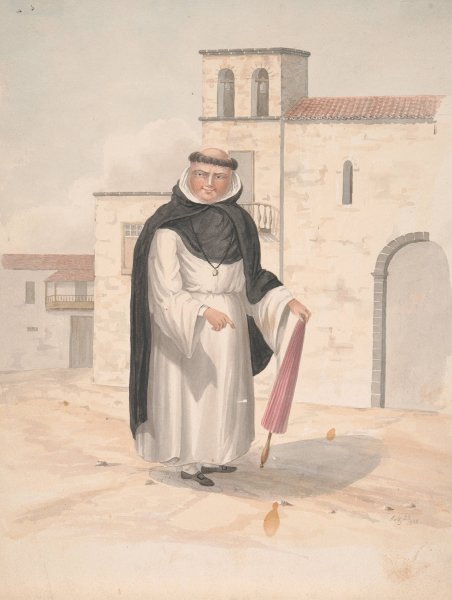 Dominican Friar  by Alfred Diston - Hand-Painted Oil Painting Reproduction