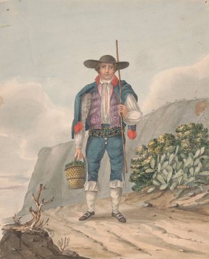 Man of El Miradero by Alfred Diston Oil Painting