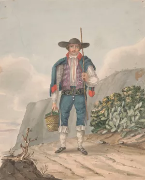 Man of El Miradero by Alfred Diston Oil Painting
