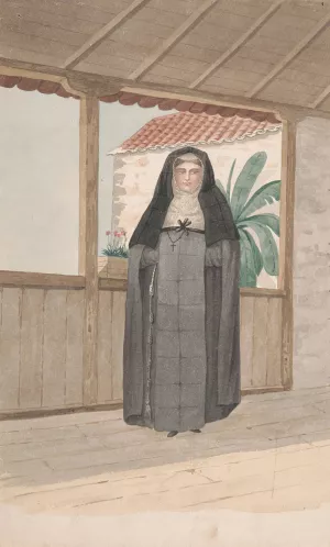 Nun of the Order of Santa Clara by Alfred Diston Oil Painting