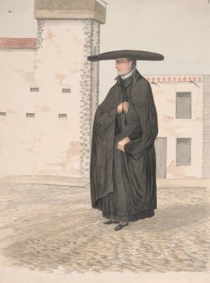 Parish Priest by Alfred Diston Oil Painting