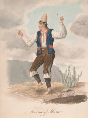 Peasant of Hierro by Alfred Diston Oil Painting