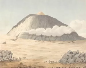 The Peake of Tenerife by Alfred Diston Oil Painting