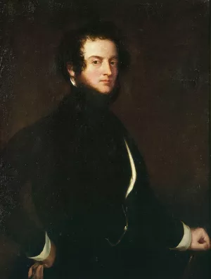 Autoportrait du comte Alfred d'Orsay by Alfred D'Orsay Oil Painting