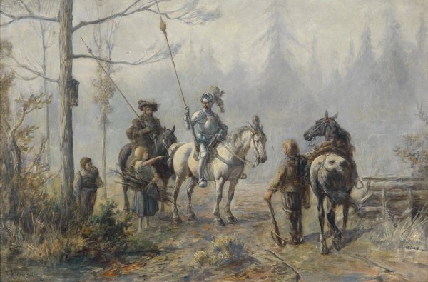 Verirrt by Alfred Friedlander - Hand-Painted Oil Painting Reproduction
