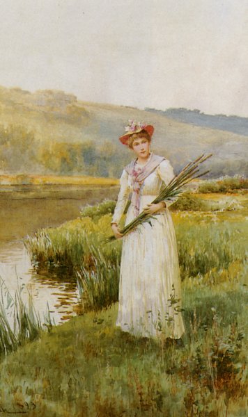 Main Product Photo of Across the Meadow Painting by Alfred Glendening