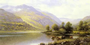 Near Capel Curig, North Wales by Alfred Glendening - Oil Painting Reproduction