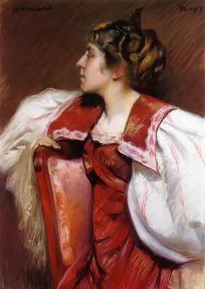 Eugenia Maurer by Alfred Henry Maurer Oil Painting