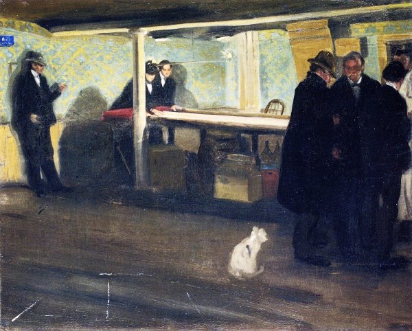 Evening at the Club by Alfred Henry Maurer - Hand-Painted Oil Painting Reproduction