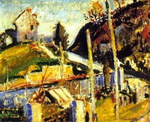 Fauve Landscape Oil painting by Alfred Henry Maurer