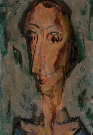 Female Head by Alfred Henry Maurer Oil Painting