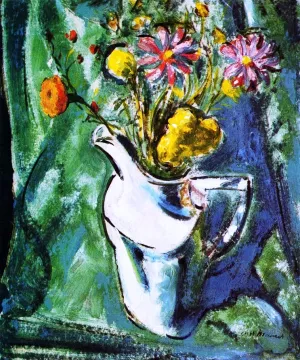 Floral Still Life by Alfred Henry Maurer Oil Painting