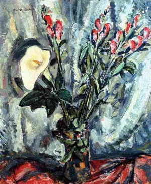 Floral Still Life with Calla Lily by Alfred Henry Maurer - Oil Painting Reproduction