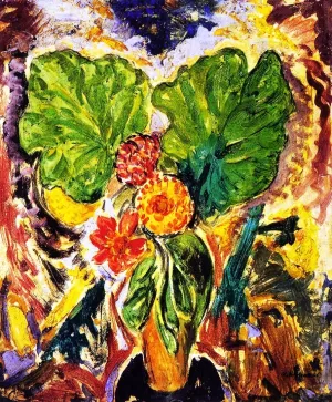 Floral Still Life by Alfred Henry Maurer - Oil Painting Reproduction
