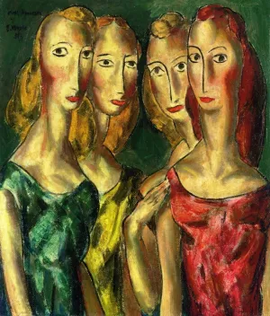 Four Sisters Oil Painting by Alfred Henry Maurer - Bestsellers