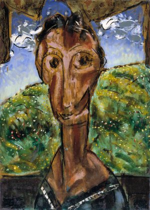 Head of a Woman Oil painting by Alfred Henry Maurer