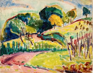 Hills Oil painting by Alfred Henry Maurer